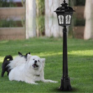 4017 Bollard With Gate Light